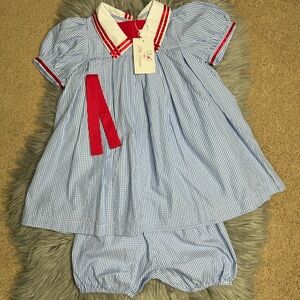 Gingham girl matching set | NWT |
